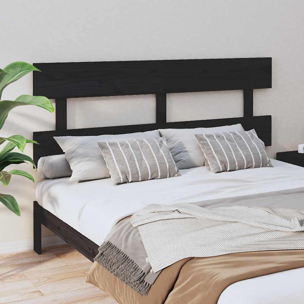 Cabecero cama madera contrachapada blanco brillo 200x1,5x80 cm