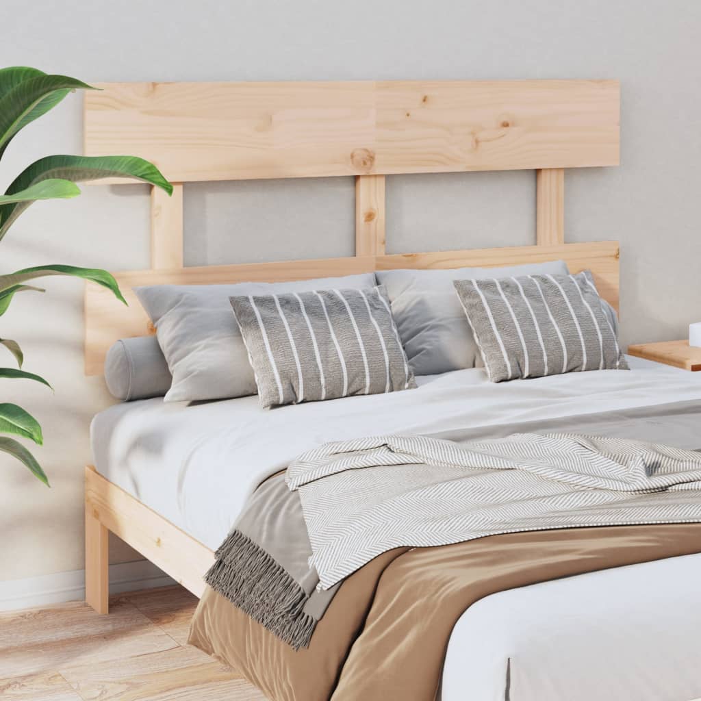 Cabecero cama madera contrachapada blanco brillo 200x1,5x80 cm