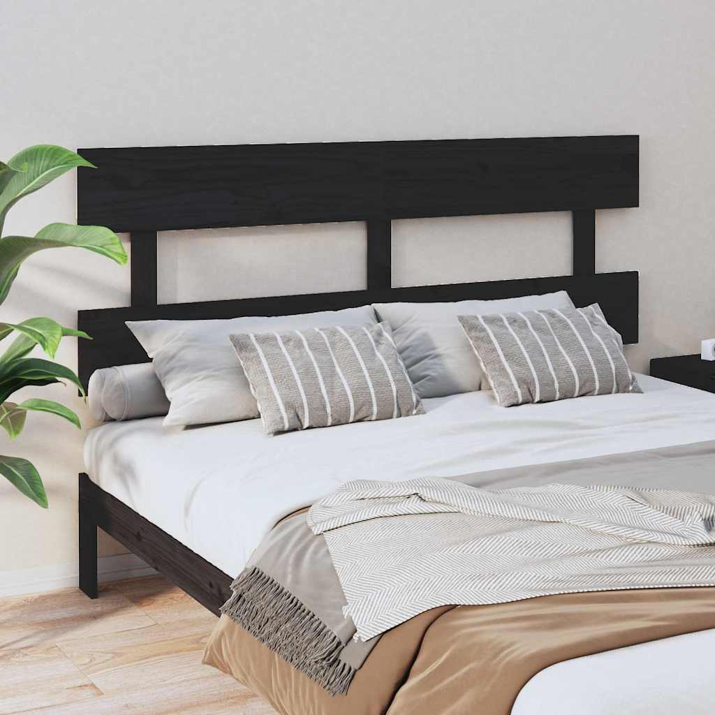 Cabecero cama madera contrachapada blanco brillo 200x1,5x80 cm