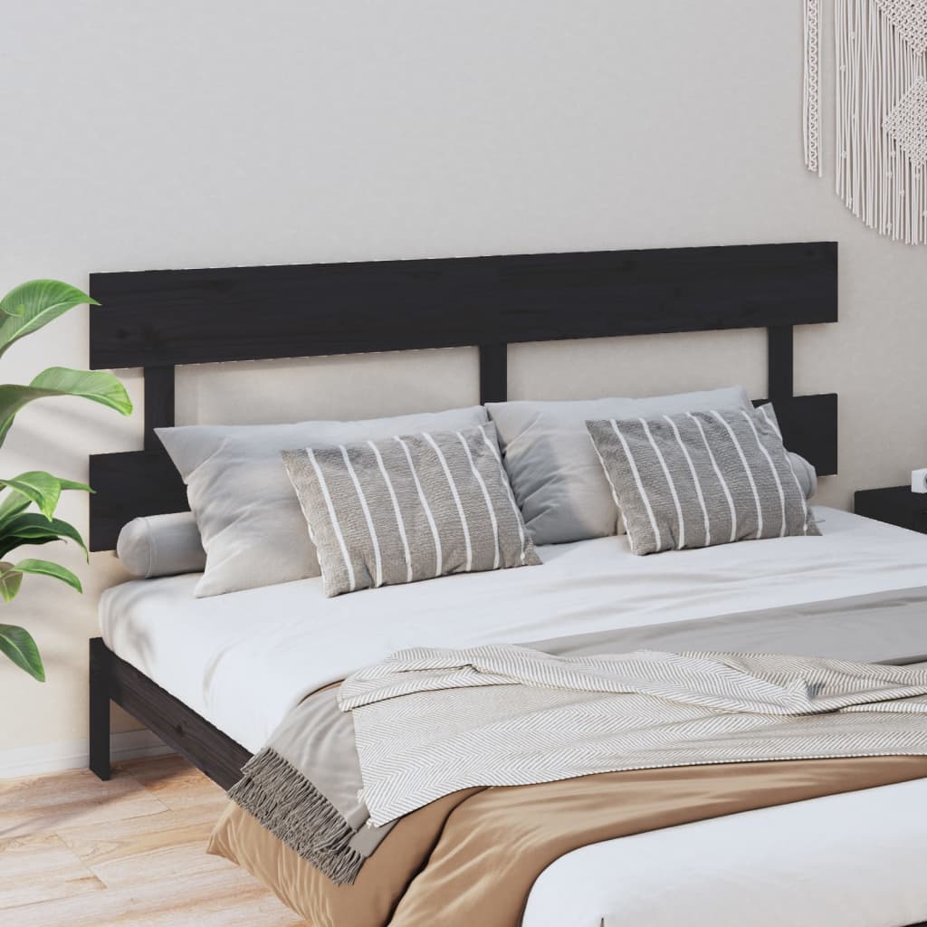 Cabecero cama madera contrachapada blanco brillo 200x1,5x80 cm