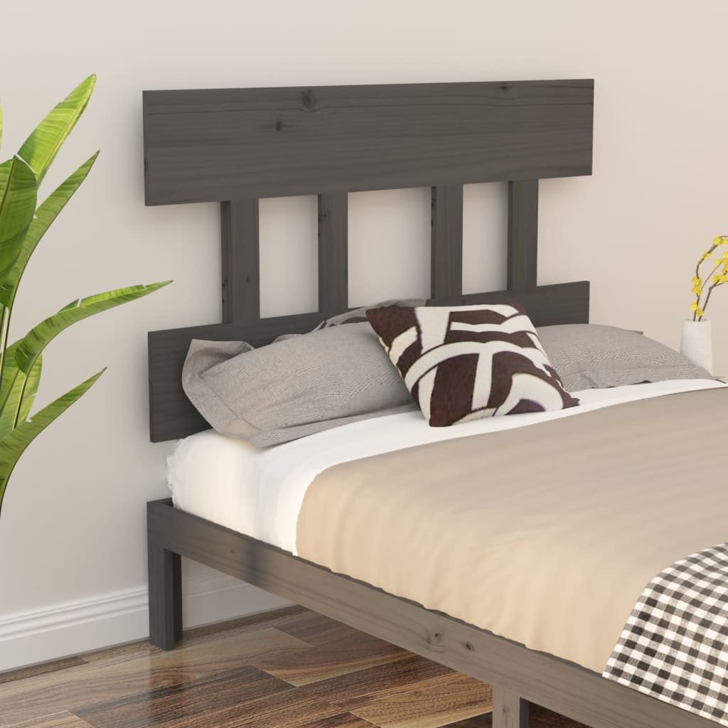 Cabecero de cama madera maciza de pino 105,5x4x100 cm