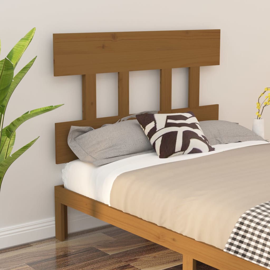 Cabecero de cama madera maciza de pino 105,5x4x100 cm