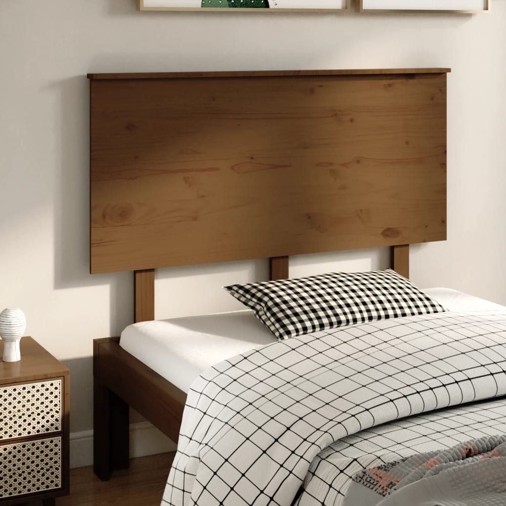 Cabecero de cama madera maciza de pino 105,5x4x100 cm