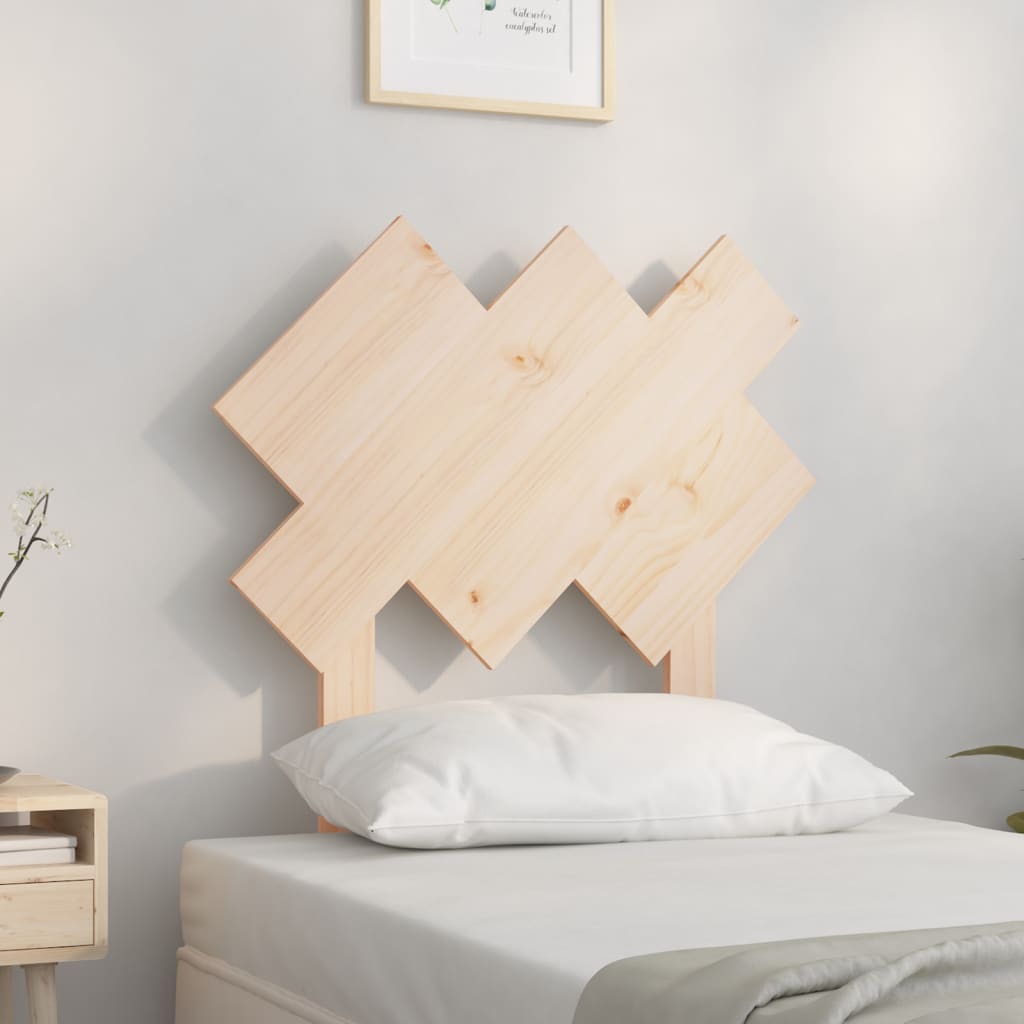 Cabecero cama madera contrachapada blanco brillo 200x1,5x80 cm