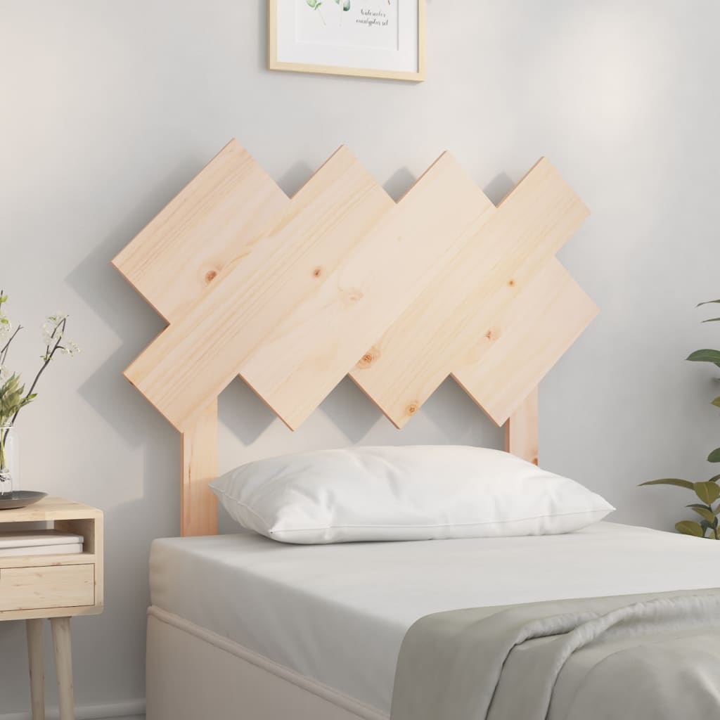 Cabecero cama madera contrachapada blanco brillo 200x1,5x80 cm