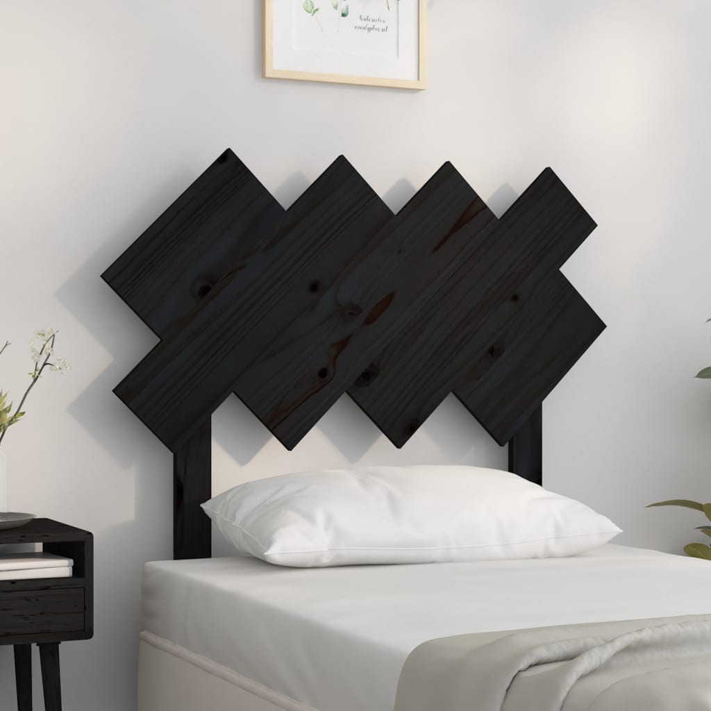 Cabecero cama madera contrachapada blanco brillo 200x1,5x80 cm