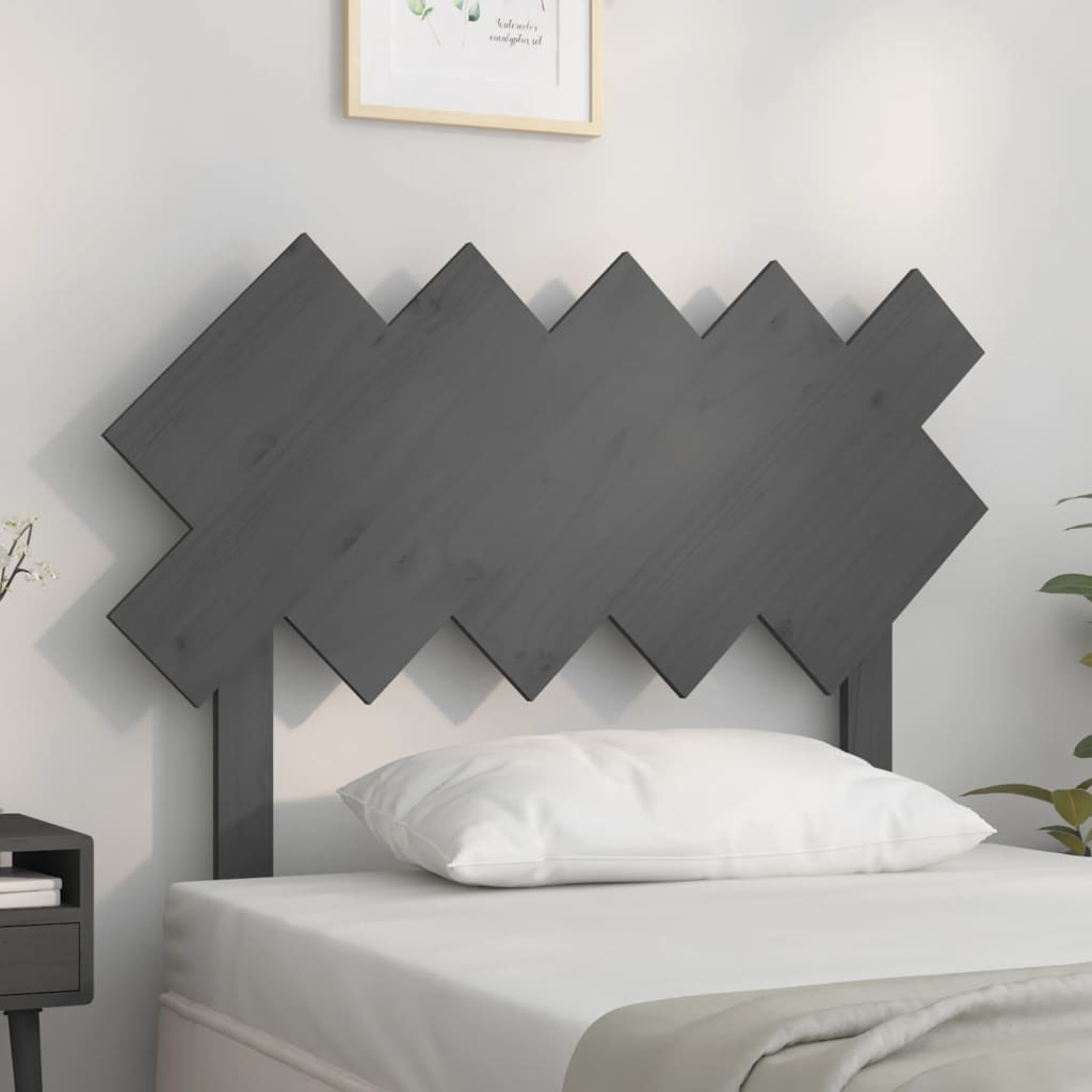 Cabecero cama madera contrachapada blanco brillo 200x1,5x80 cm
