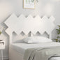 Gloss white plywood bed headboard 200x1.5x80 cm