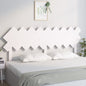 Gloss white plywood bed headboard 200x1.5x80 cm