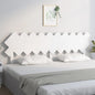 Gloss white plywood bed headboard 200x1.5x80 cm