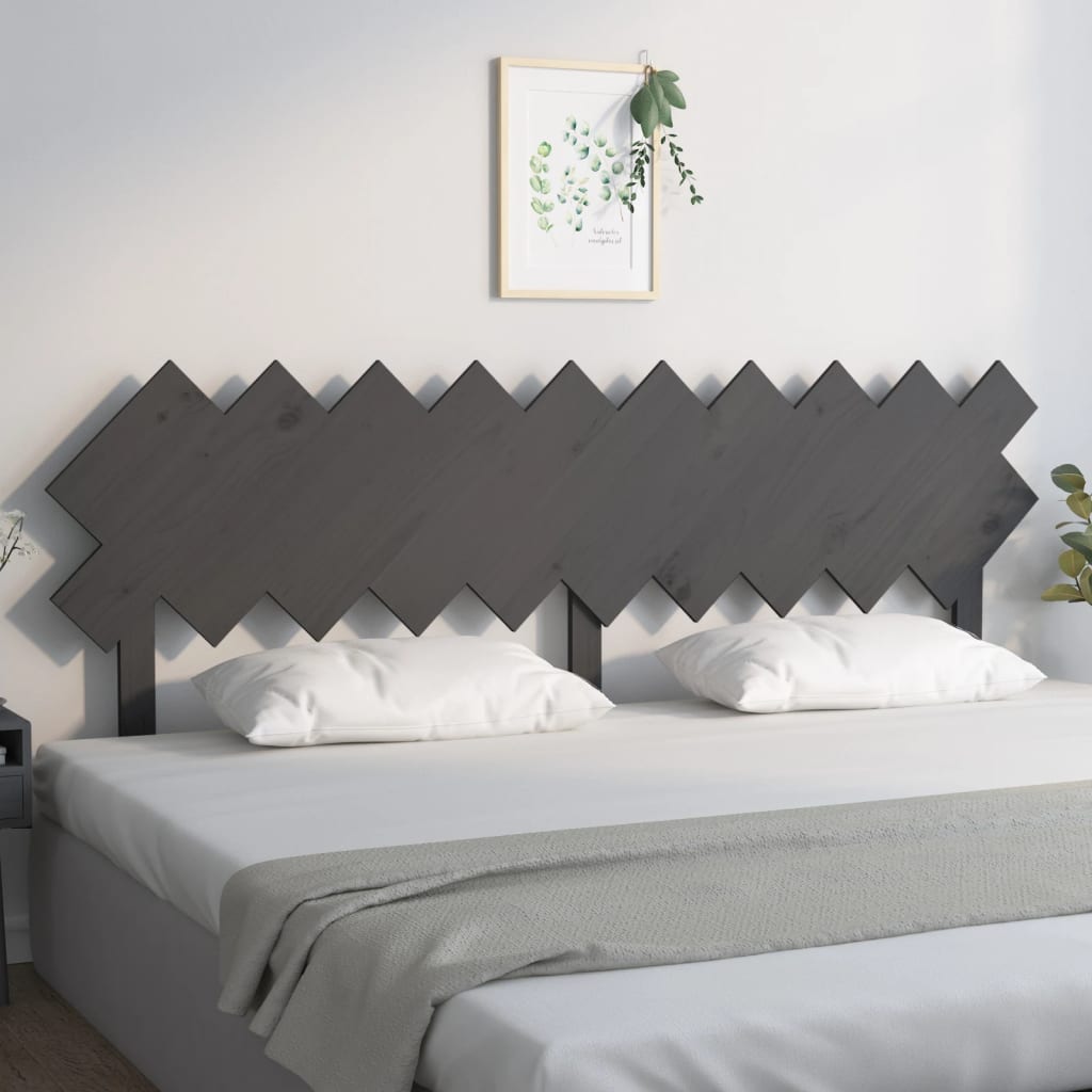 Cabecero cama madera contrachapada blanco brillo 200x1,5x80 cm