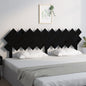 Gloss white plywood bed headboard 200x1.5x80 cm