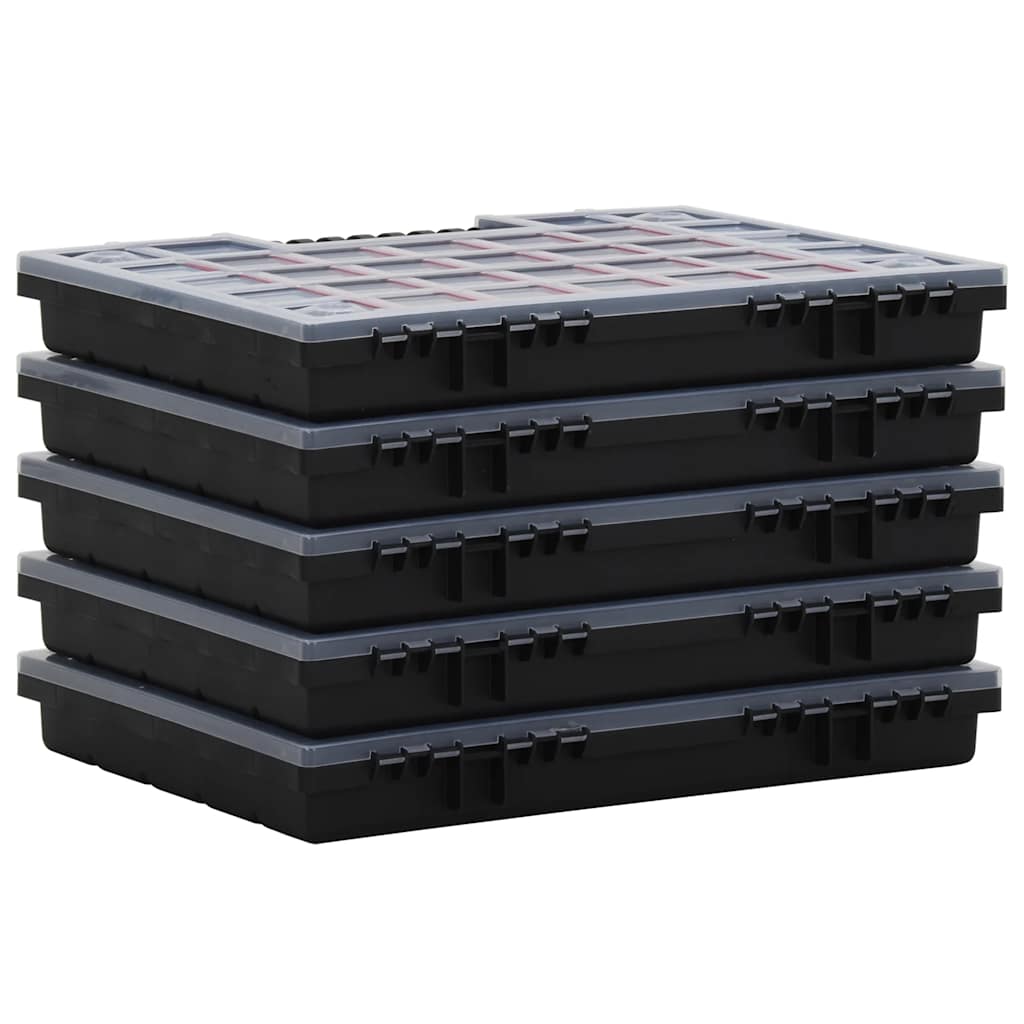 Cajas de accesorios 5 unidades polipropileno 40x30x5 cm