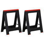 Caballetes de trabajo plegables 2 uds polipropileno 350 kg