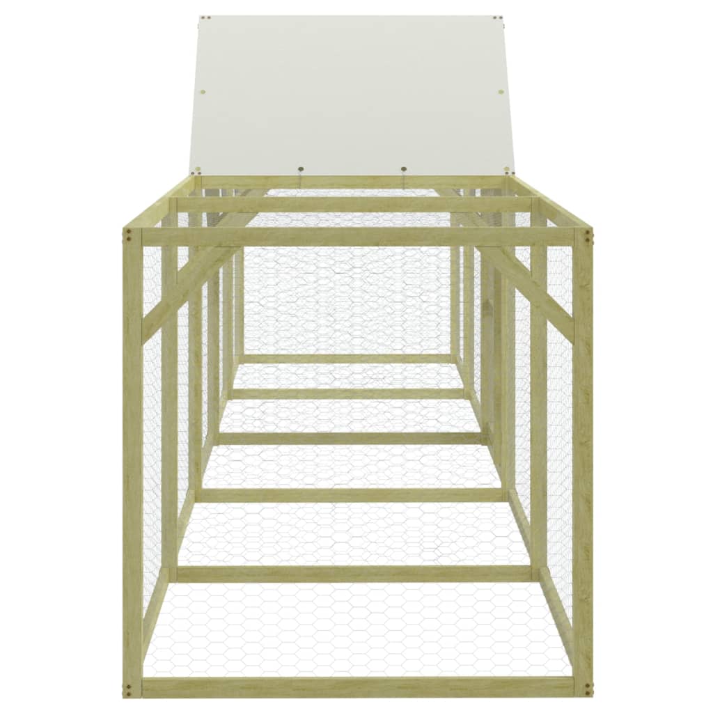 Gallinero madera maciza de pino impregnada 500x100x150 cm
