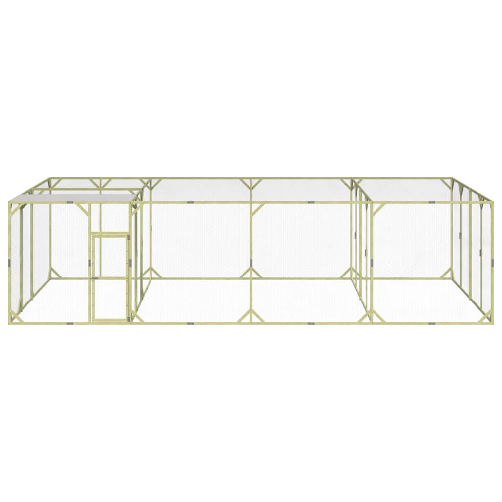 Gallinero madera maciza de pino impregnada 800x400x200 cm