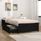 Estrutura de cama Super King branca em madeira maciça 180x200 cm