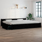 Cama sin colchón madera maciza de pino blanca 180x200 cm