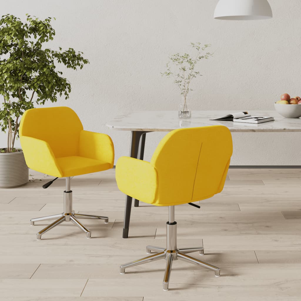 Sillas de comedor giratorias 2 uds de terciopelo gris claro