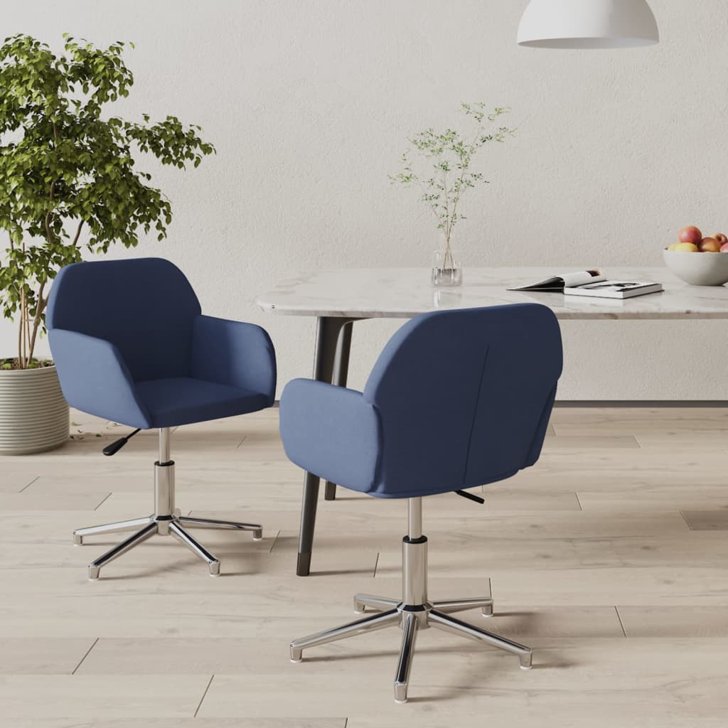 Sillas de comedor giratorias 2 uds de terciopelo gris claro