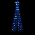 Árbol de Navidad cónico 108 LED azul 70x180 cm