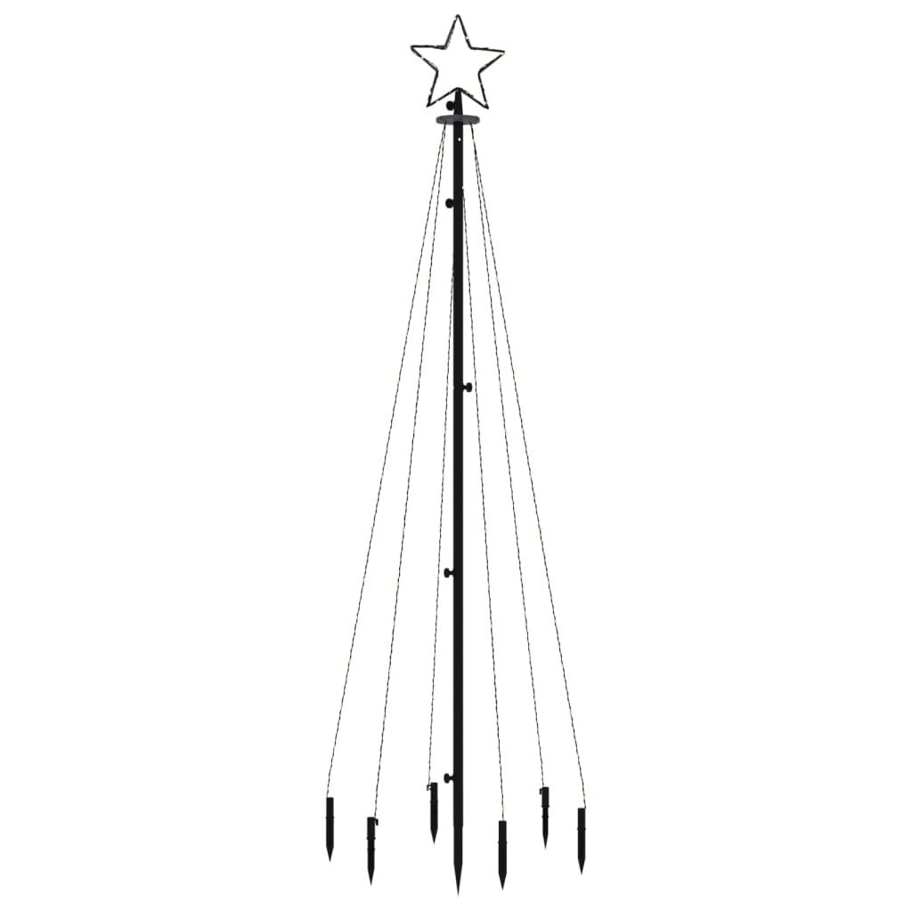Árbol de Navidad con pincho 108 LED azul 180 cm