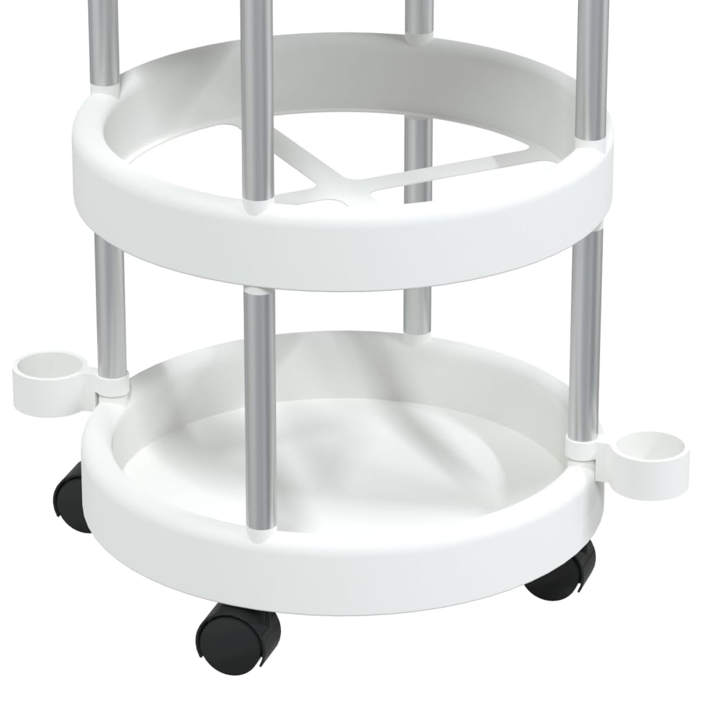 Carrito de limpieza con cesto de almacenaje aluminio