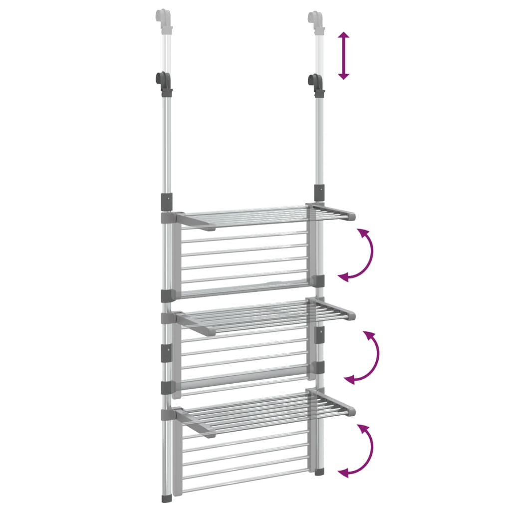 Tendedero de 3 niveles de aluminio