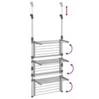 Tendedero de 3 niveles de aluminio