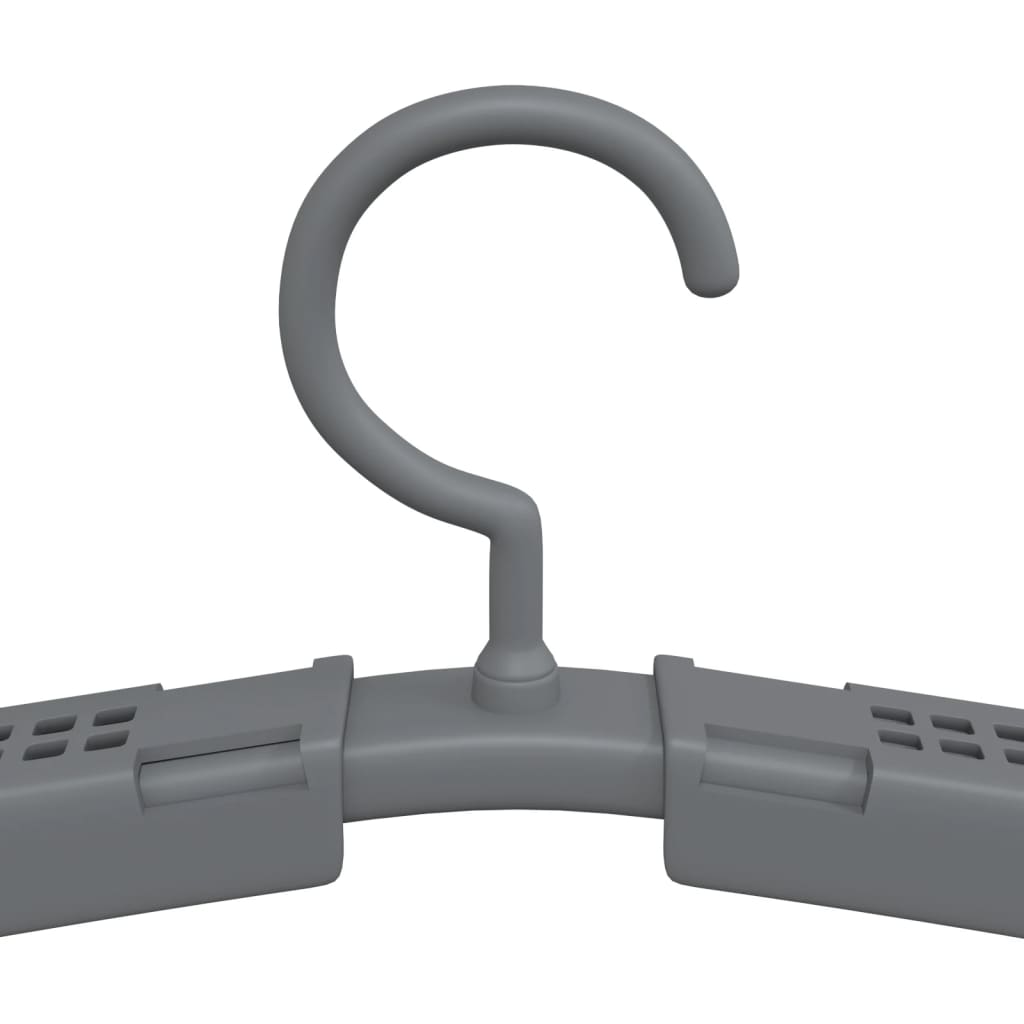 Perchas extensibles 5 unidades gris