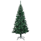 Árbol de Navidad artificial puntas iridiscentes PVC verde 180cm