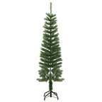 Árbol de Navidad artificial estrecho con soporte PE 150 cm