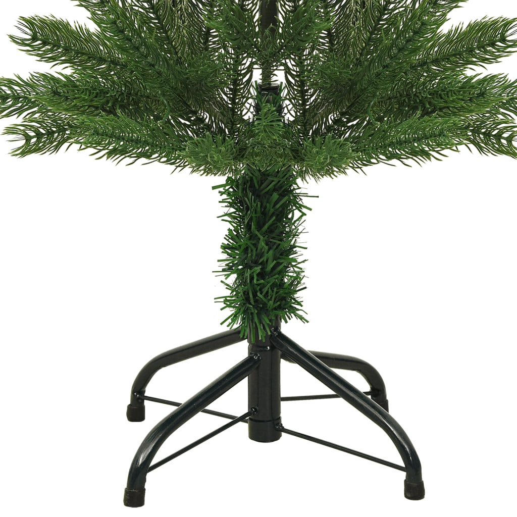 Árbol de Navidad artificial estrecho con soporte PE 150 cm