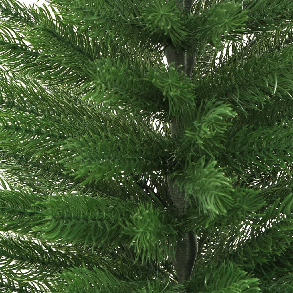Árbol de Navidad artificial estrecho con soporte PE 150 cm
