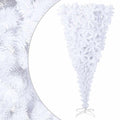 Árbol de Navidad artificial al revés con soporte blanco 120 cm