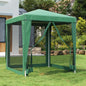 Carpa para fiestas 10 paredes de malla HDPE gris antracita 6x4m