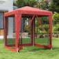 Carpa para fiestas 10 paredes de malla HDPE gris antracita 6x4m