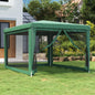 Carpa para fiestas 10 paredes de malla HDPE gris antracita 6x4m