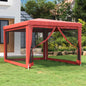 Carpa para fiestas 10 paredes de malla HDPE gris antracita 6x4m