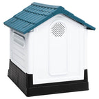 Caseta para perros polipropileno azul 57x68x66 cm