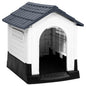 Casa para cão cinzenta 57x68x66 cm polipropileno