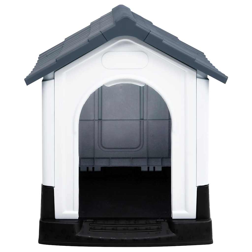 Casa para perro gris 57x68x66 cm polipropileno