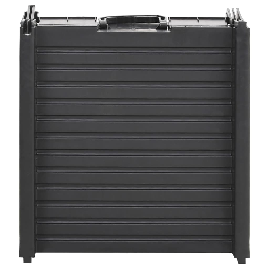 Rampa plegable para perros plástico negro 153x40x12,5 cm