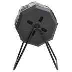 Contenedor de compostaje de jardín negro 73x64x95 cm 160 L