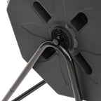 Contenedor de compostaje de jardín negro 73x64x95 cm 160 L