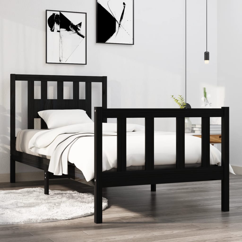 Cama apilable de madera pino maciza 100x200 cm