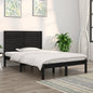 Estrutura de cama Super King branca em madeira maciça 180x200 cm