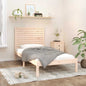 Estrutura de cama Super King branca em madeira maciça 180x200 cm