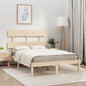 Estrutura de cama Super King branca em madeira maciça 180x200 cm