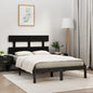 Estrutura de cama Super King branca em madeira maciça 180x200 cm
